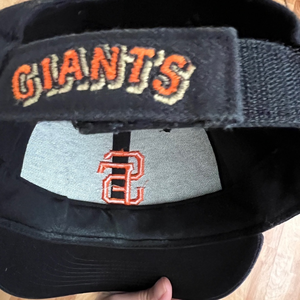 EUC 47 Brand SF Giants Black Cap with Orange Logo OS Adjustable Velcro back - Picture 8 of 10